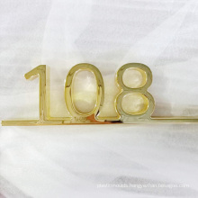 DINGYISIGN Best Quality Custom Modern Metal Gold Door Brass House Number Sign For Hotel